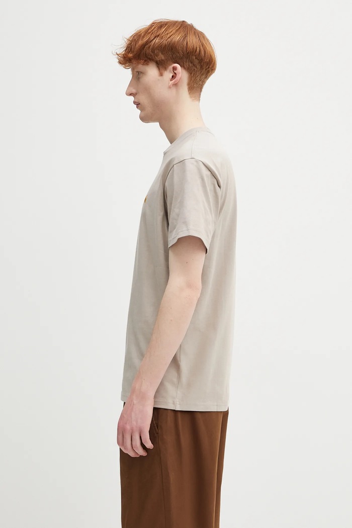 Bavlnené tričko Carhartt WIP S/S Chase T-Shirt I026391.2Q6XX béžová AA00
