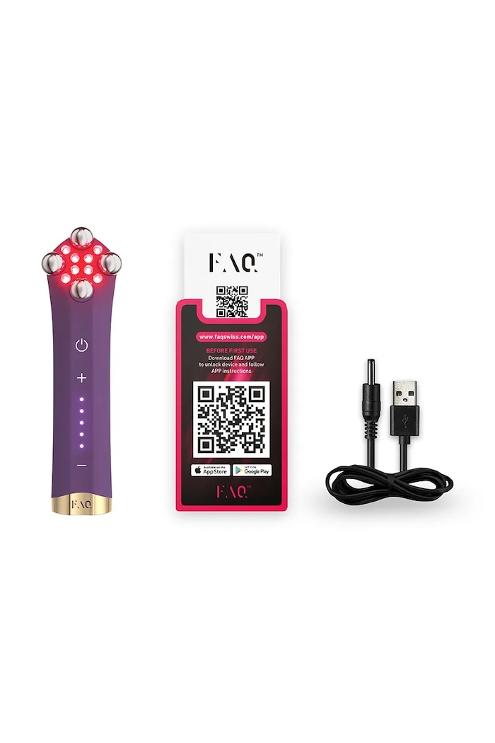 FOREO urządzenie modelujące twarz z led i podwójnym mikroprądem FAQ 401 F0501 fioletowy AA00