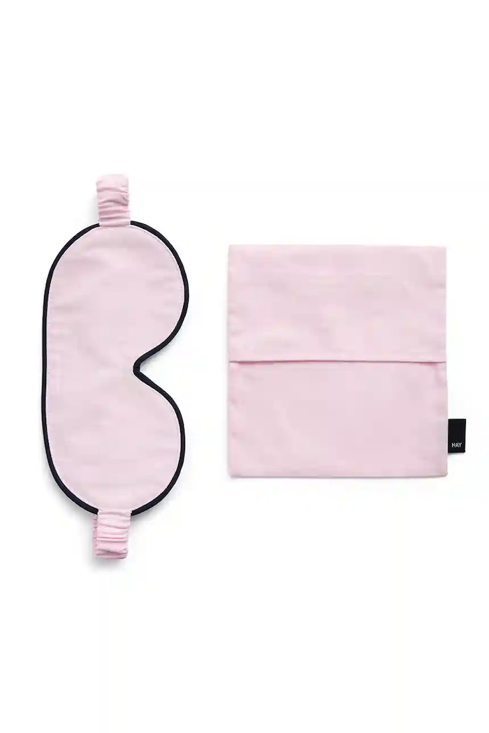 Βαμβακερή μάσκα για τα μάτια HAY Outline Sleep Mask ροζ AE940.D011