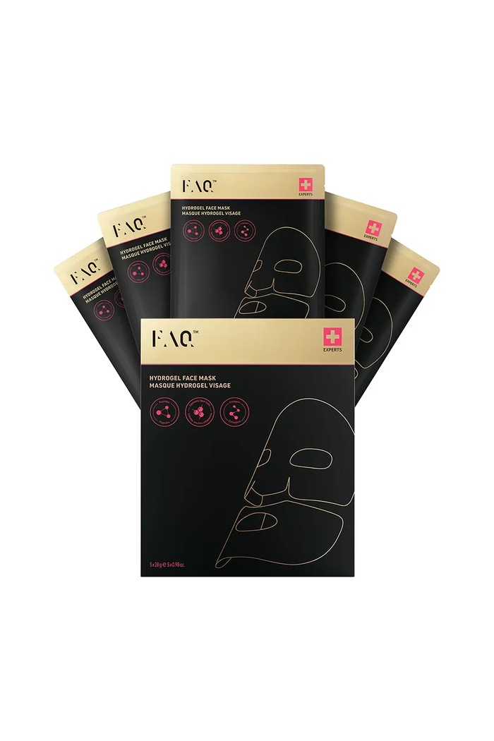 FOREO mască facială cu hidrogel și colagen Glass Skin FAQ™ negru F0389