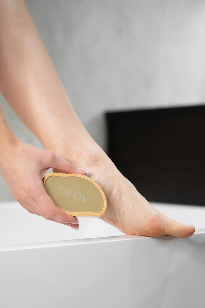 Nano sklenená pemza a epilátor GLOV VELVET NANO TOUCH - 2in1 5907440748446 hnedá