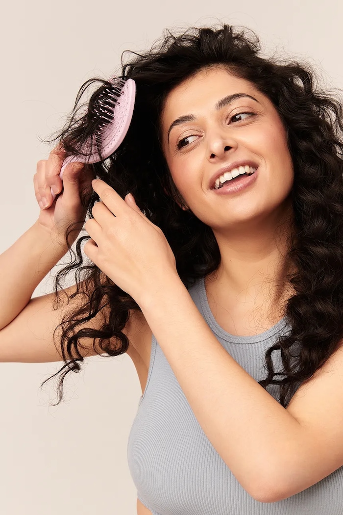 Home SPA Kefa na vlasy GLOV Biobased Hairbrush 5907440742680 ružová
