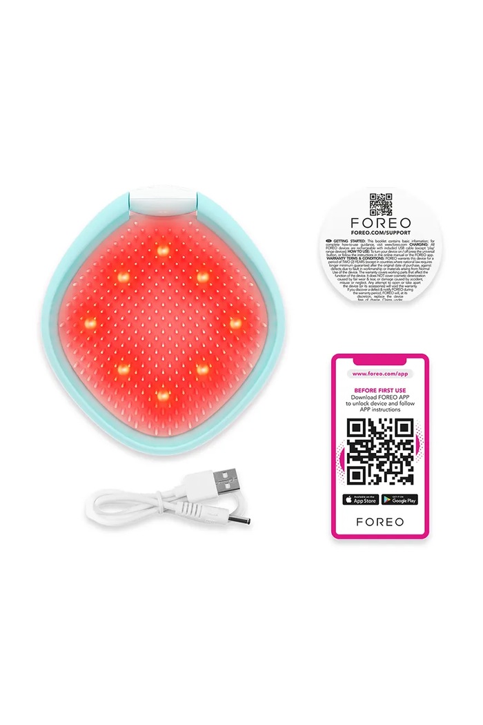 Home SPA Kefa na vlasy s led osvetlením FOREO Flip Play Advanced F3270. modrá