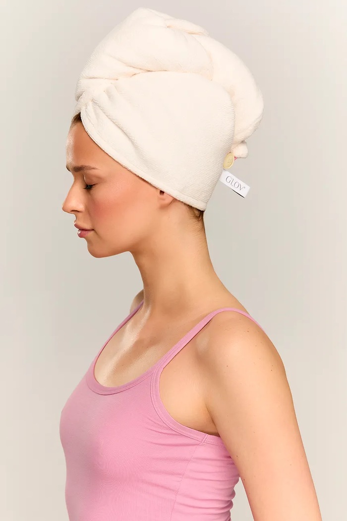 Glov turban na vlasy 12,5 x 23,6 x 4 cm 5907440740716 biela AA00