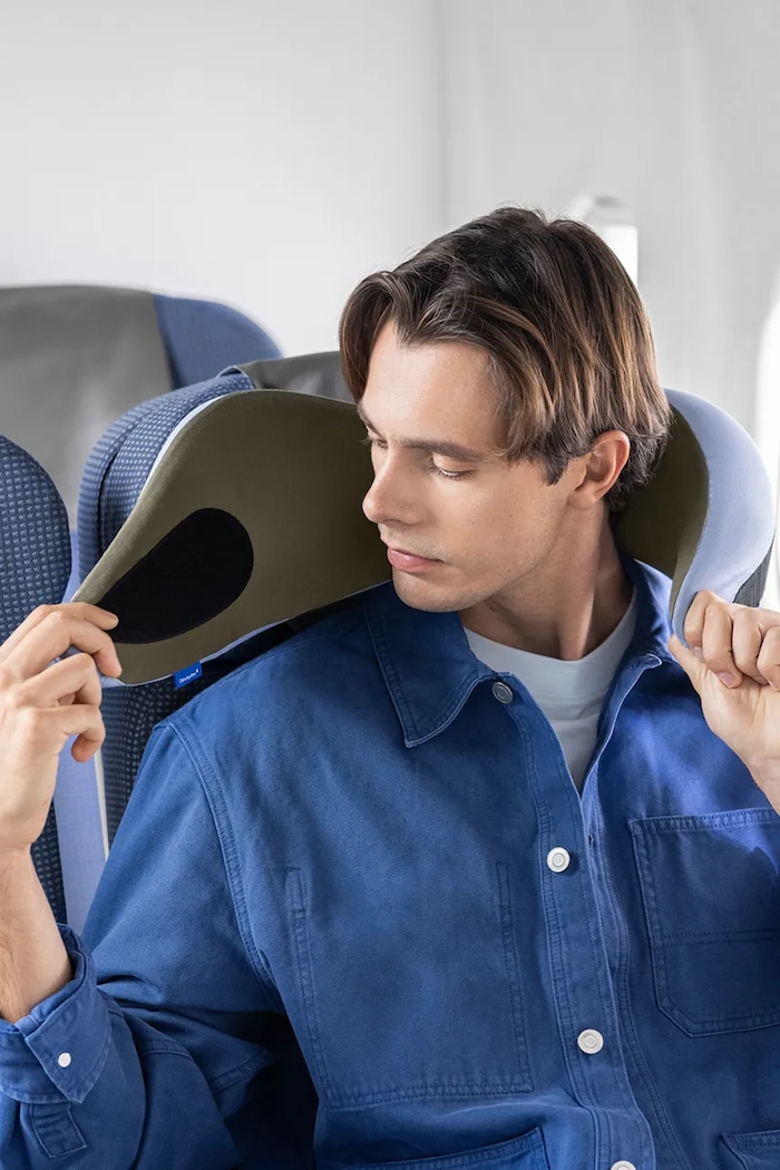 Poduszka podróżna na szyję Go Meadow Ostrichpillow niebieski OPGV43U
