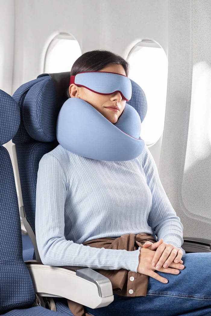 Poduszka podróżna na szyję Go Dawn Ostrichpillow niebieski OPGV39U
