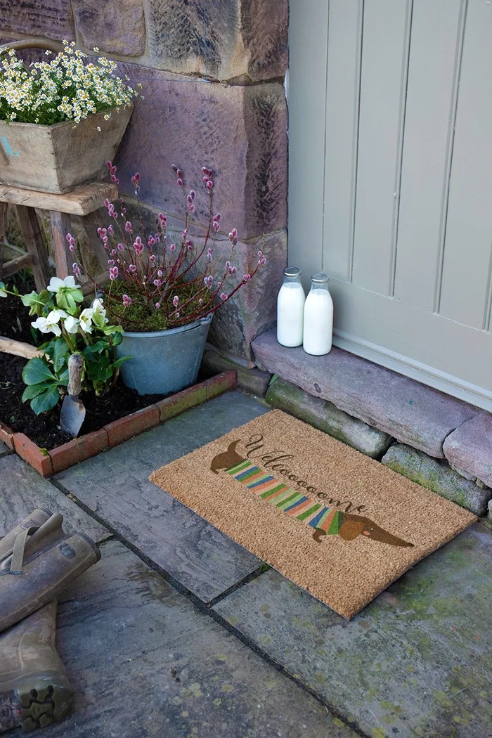 Obývacia izba a spálňa Rohož na topánky Artsy Doormats 60 x 40cm 6040W.WELCOMESAUSAGE viacfarebná