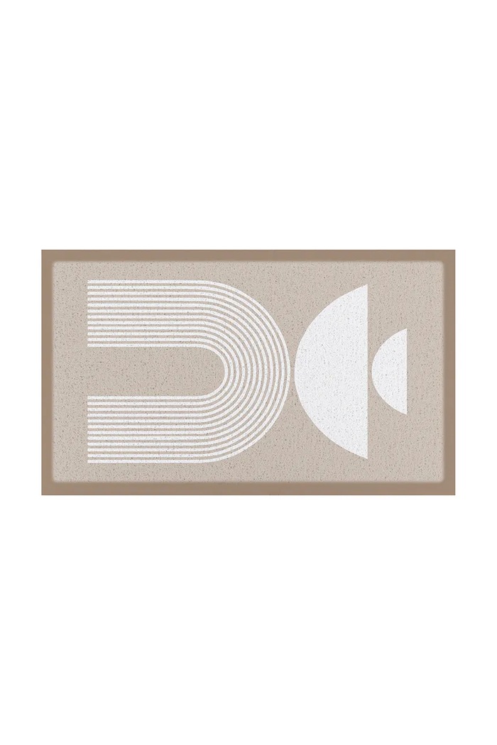 Artsy Doormats lábtörtlő Beige Half Moon 70 x 40 cm többszínű DMW.BEIGEHALFMOON.7040