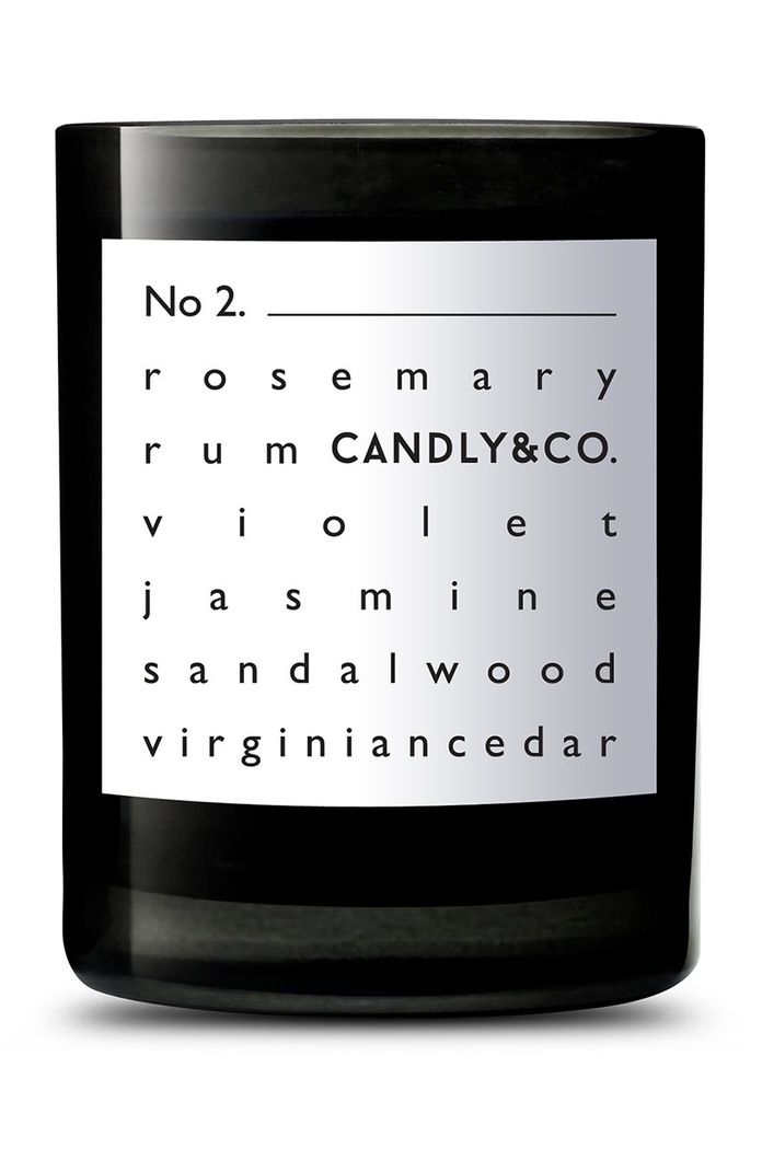 Candly świeca zapachowa sojowa No2. Rosemary & Rum czarny No2BL