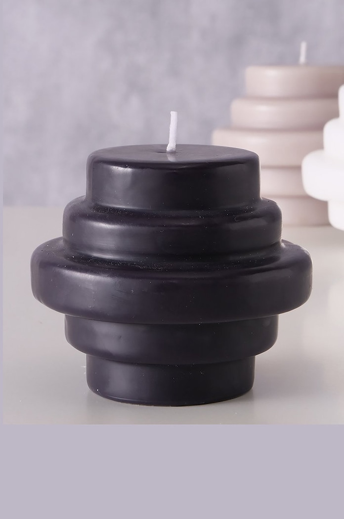 Świeca bezzapachowa Trapeca Boltze 2027995.black czarny
