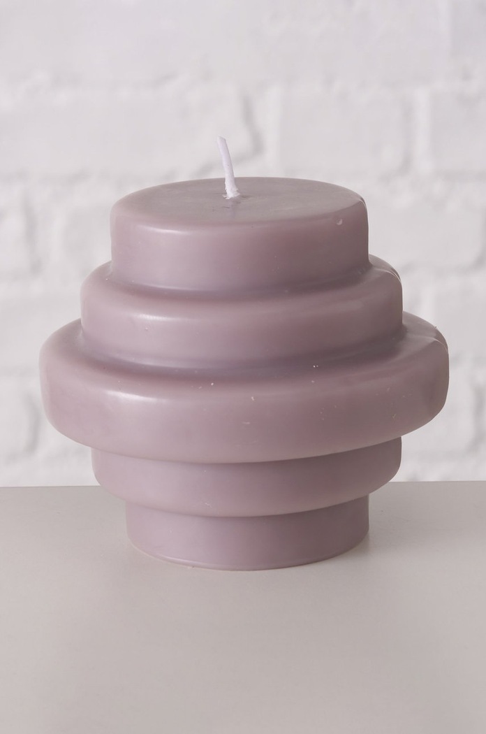 Boltze świeca bezzapachowa Trapesca fioletowy 2027990.purple