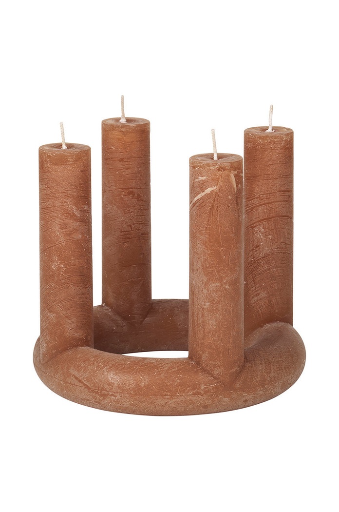 Broste Copenhagen świeca bezzapachowa lucille multicolor 45800458