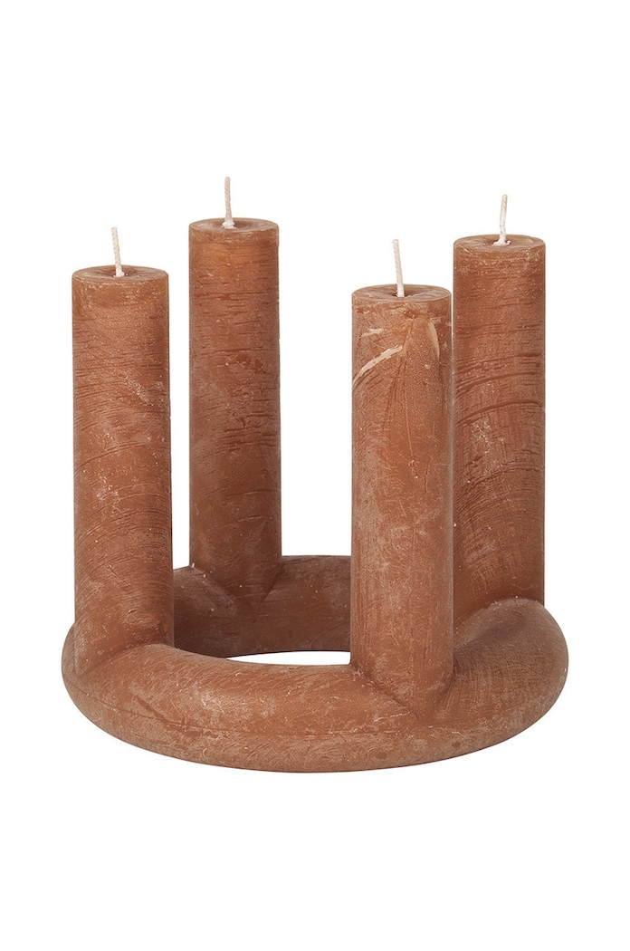 Broste Copenhagen świeca bezzapachowa lucille multicolor 45800458