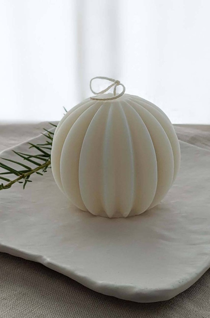 Bella Bulba lumânare de soia Christmas Bulb 5903957208398 alb AA00