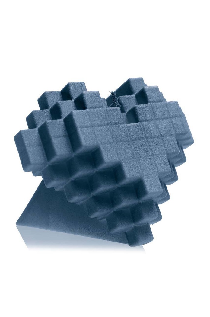 Candellana świeca dekoracyjna Heart Pixel granatowy 5903104874674