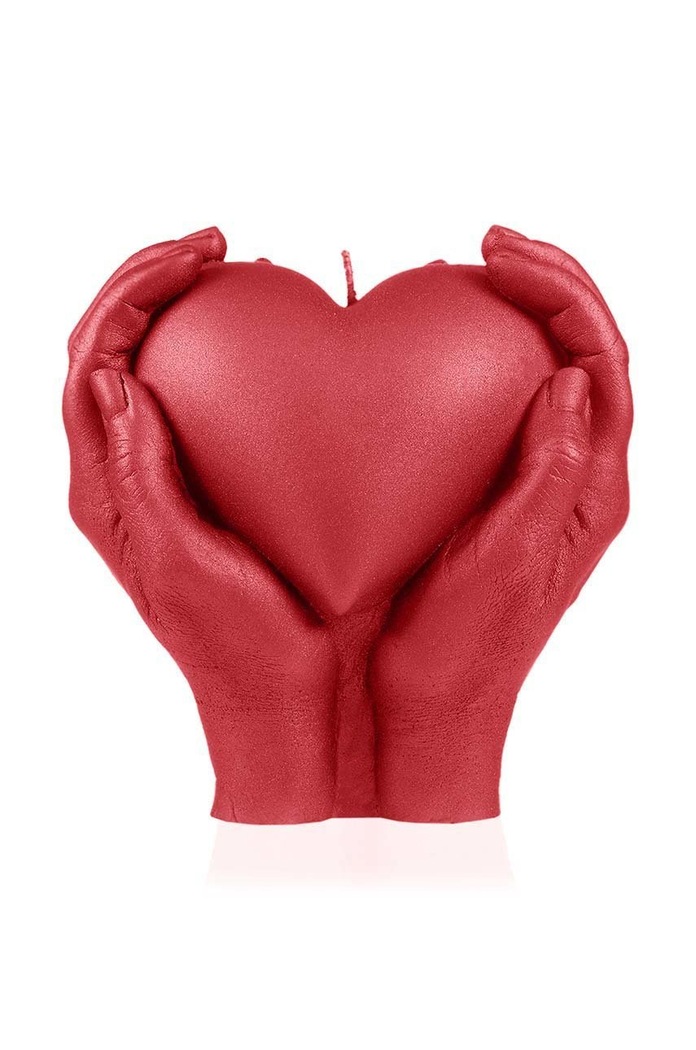 Candellana świeca dekoracyjna Heand Love czerwony 5903104882495