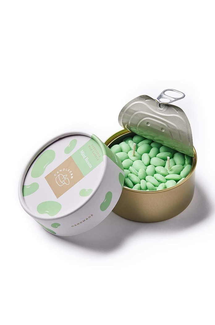 Vonná svíčka CandleCan Mint Beans zelená can.beans