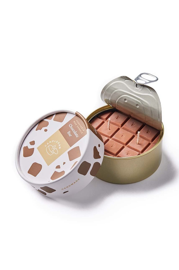 CandleCan Świeca zapachowa Chocolate Bar brązowy can.choco