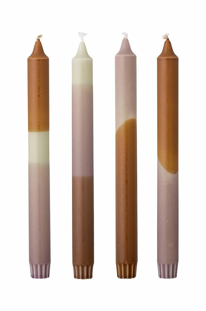 Komplet sveč Bloomingville 4-pack vijolična 82058247