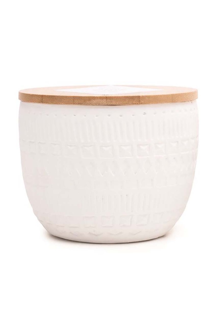 Paddywax świeca zapachowa sojowa Cotton & Teak 283 g biały SN1008EU