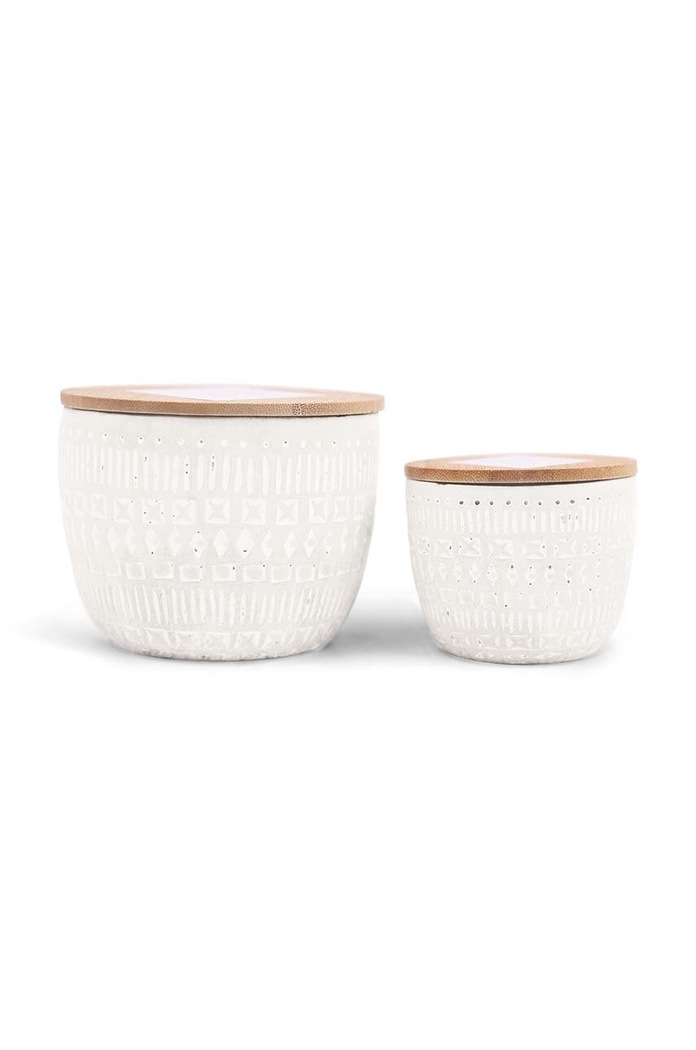 Paddywax świeca zapachowa sojowa Cotton & Teak 283 g SN1008EU biały AA00
