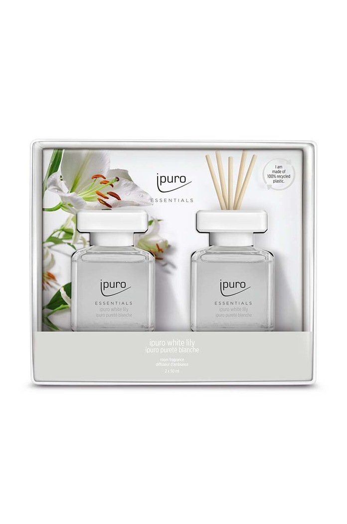 Ipuro zestaw dyfuzorów zapachowych White Lily 2 x 50 ml 2-pack multicolor ZIFC2096