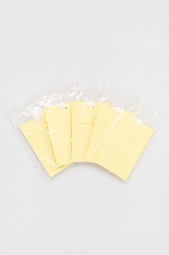 Sada vonných kariet Max Benjamin Lemongrass & Ginger 5-pak MB.CARDGIFT3 žltá AA00