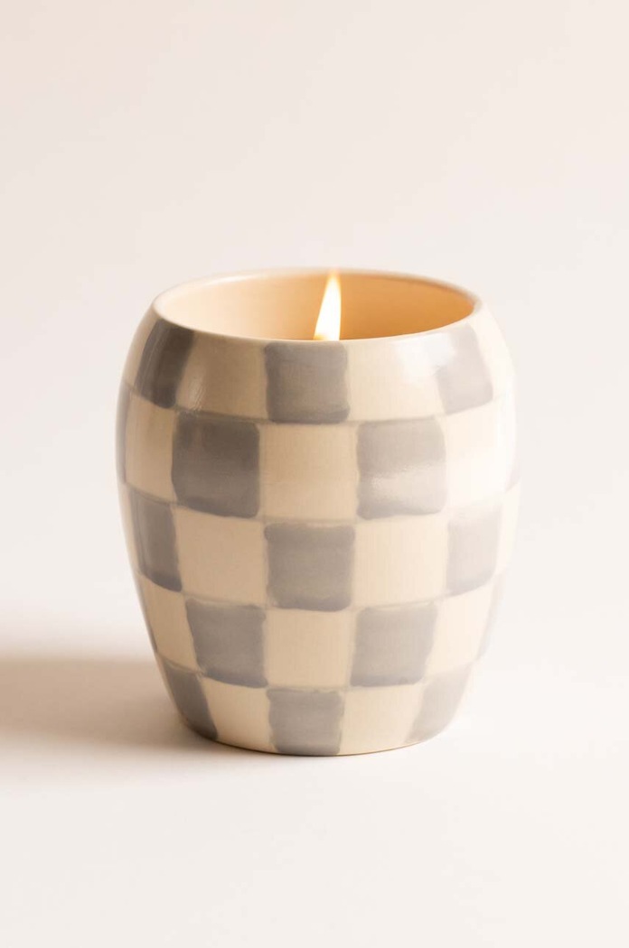 Vonná sójová svíčka Paddywax Checkmate Cotton & Teak 311 g CM1103EU vícebarevná AA00
