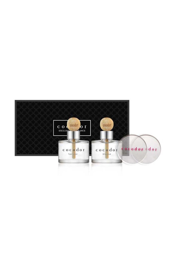 Set mirisnih difuzora Cocodor Pure Cotton & White Musk 2 x 50 ml 2-pack crna PDI30395
