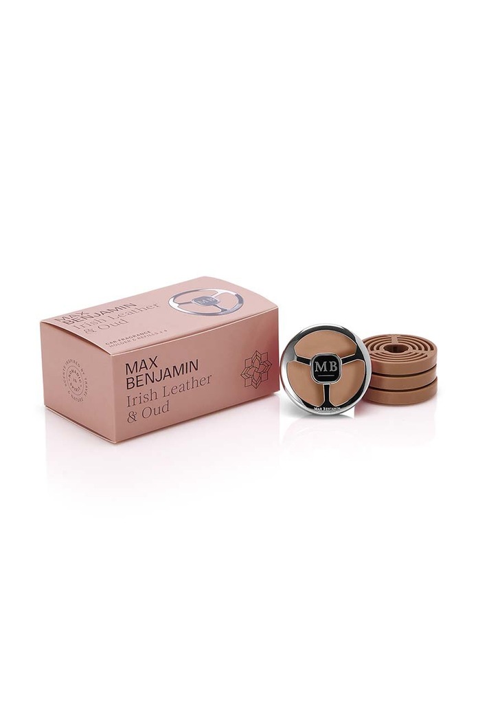 Max Benjamin zapach do samochodu Irish Leather & Oud pomarańczowy RB.CFGB10