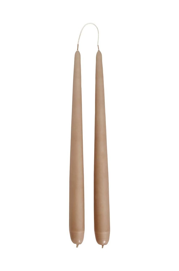 Ozdobná sviečka OYOY Fukai Candles L 2-pak béžová L300870