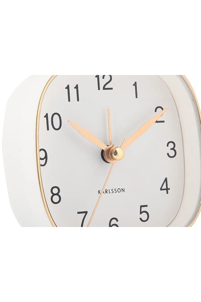 Living și dormitor Karlsson ceas cu alarmă Travel KA5957WH multicolor
