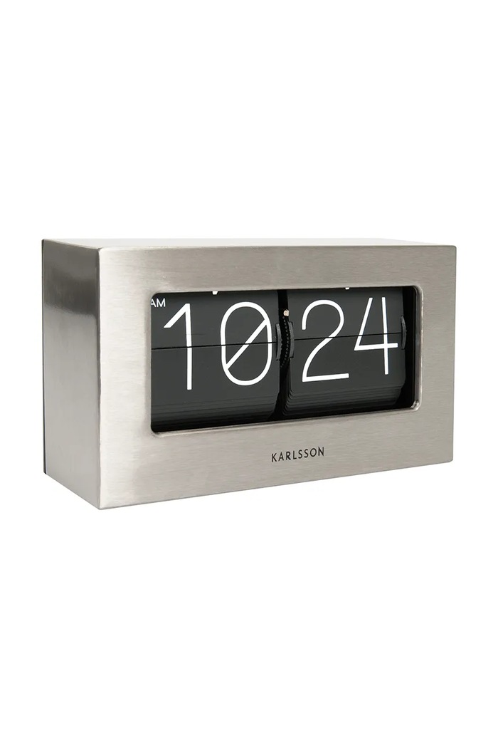Budík Karlsson Boxed Flip KA5620ST šedá AA00