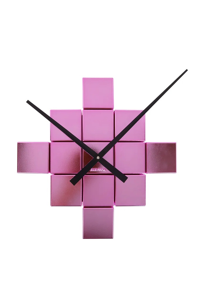 Nástěnné hodiny Karlsson DIY Cubic KA5974PI fialová AA00