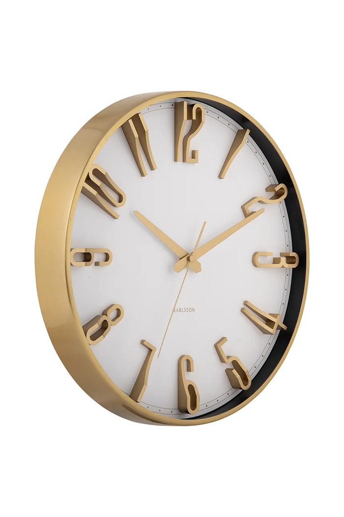 Karlsson Ceas de perete Elevated Glam KA6016WH alb AA00