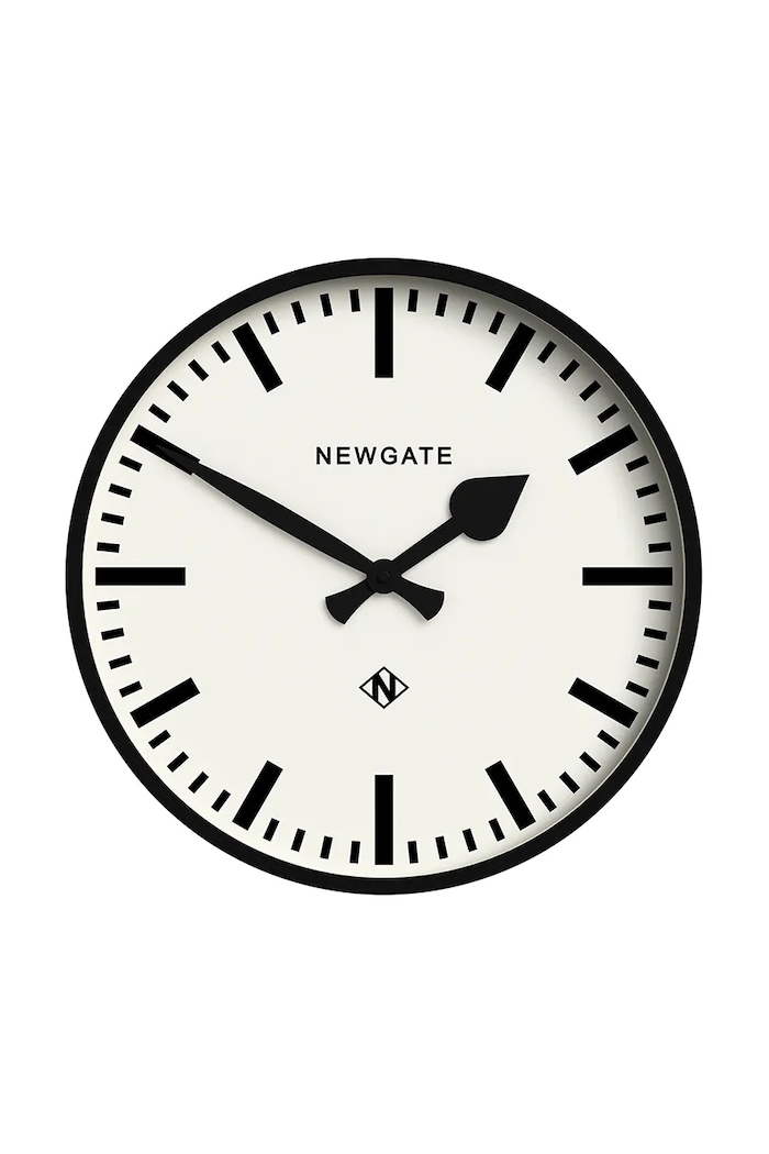 Newgate ceas de perete Number 3 Railway negru KB999NUMTHR390K