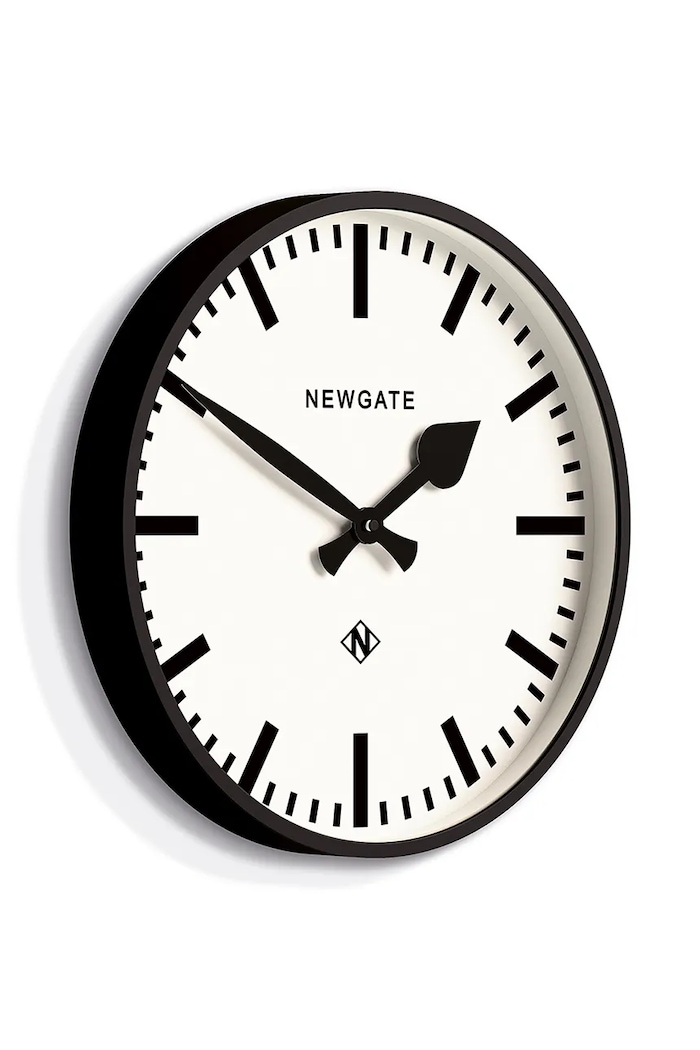 Newgate ceas de perete Number 3 Railway KB999NUMTHR390K negru AA00