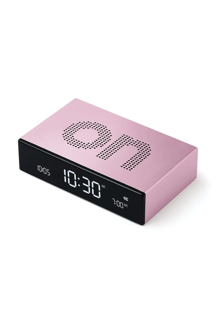 Lexon ceas cu alarmă reversibil Flip Premium LR152LP roz AA00