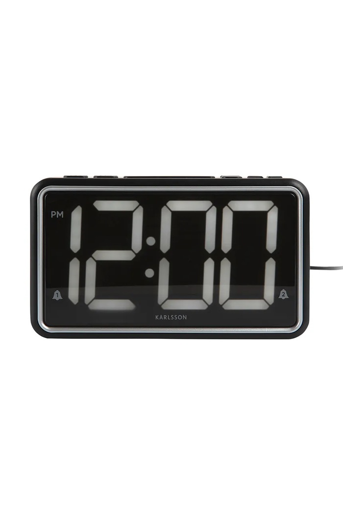 Karlsson ceas cu alarmă New Retro negru KA6035BK