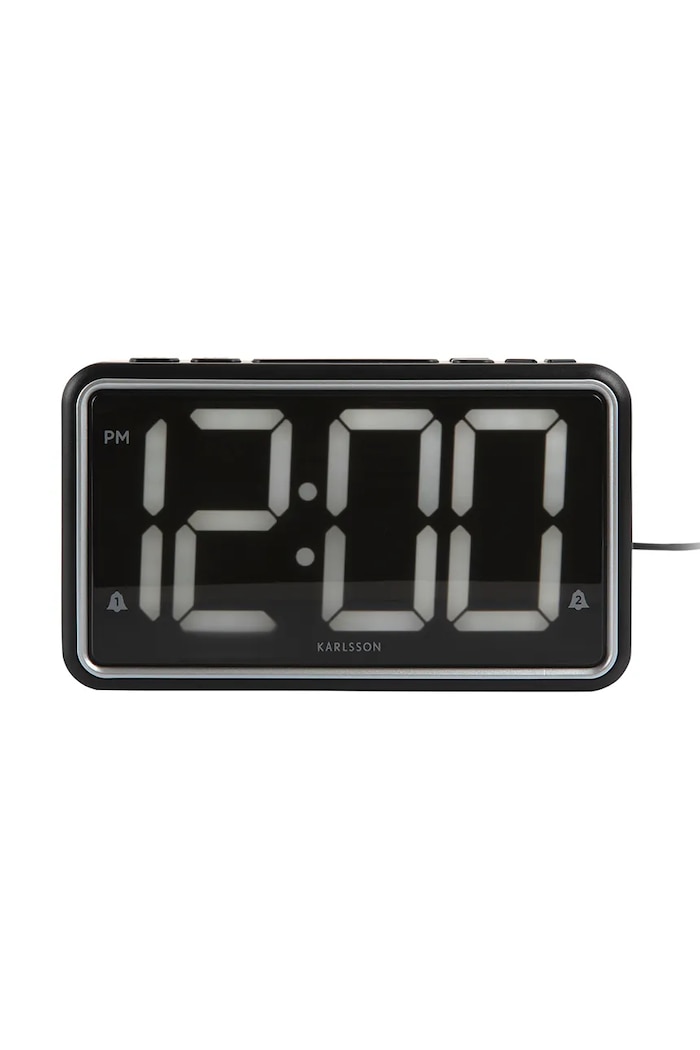 Karlsson ceas cu alarmă New Retro negru KA6035BK