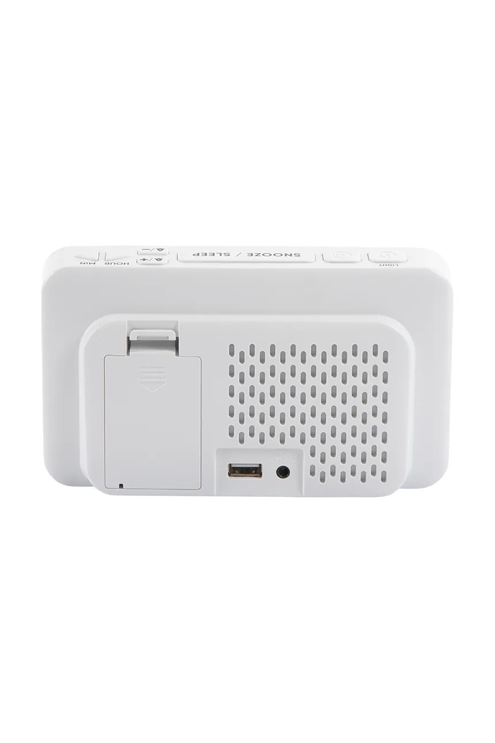 Living și dormitor Karlsson ceas cu alarmă New Retro KA6035WH alb