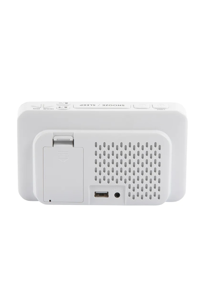 Living și dormitor Karlsson ceas cu alarmă New Retro KA6035WH alb