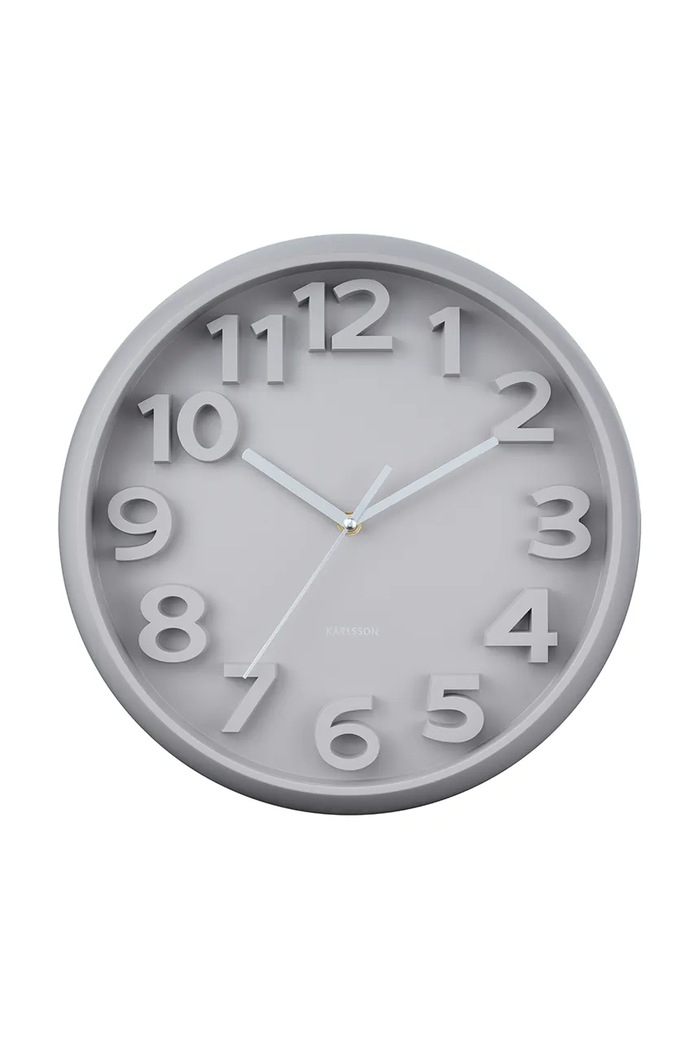 Karlsson ceas de perete Elevated Classic gri KA6052WG