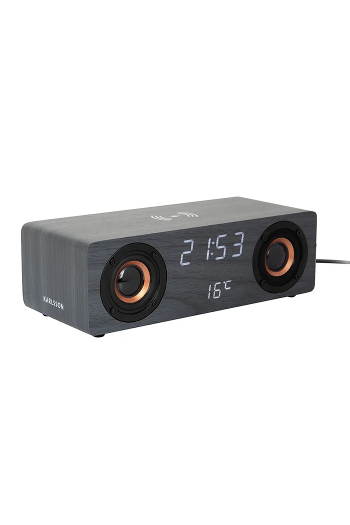 Karlsson budzik Classic BT Speaker KA6059BK szary AA00