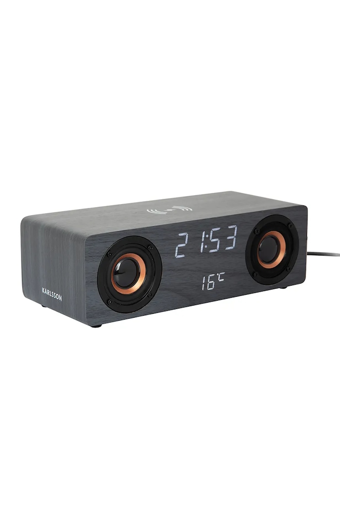 Karlsson budzik Classic BT Speaker KA6059BK szary AA00
