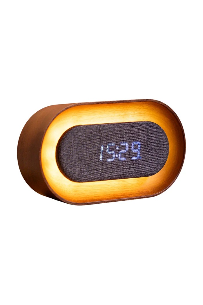 Ξυπνητήρι led Gingko Design Lumos 15 cm G076O.WT καφέ AA00