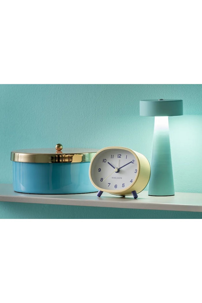 Karlsson ceas cu alarmă Cheeky Oval KA6025LY galben