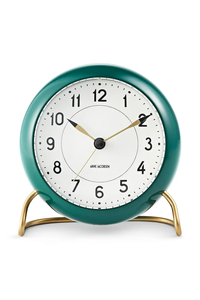 Budík Rosendahl x Arne Jacobsen 11 cm tyrkysová 43677