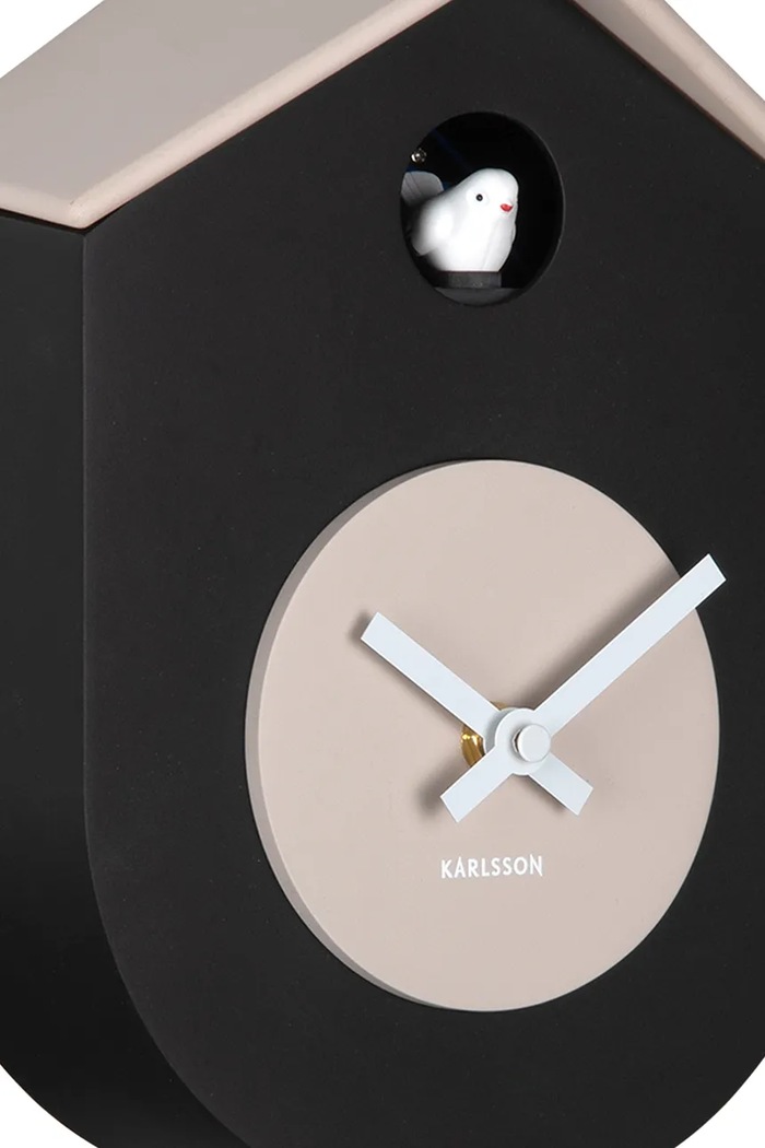 Obývacia izba a spálňa Kyvadlové hodiny Karlsson Grato Cuckoo 33 cm KA6026BK čierna