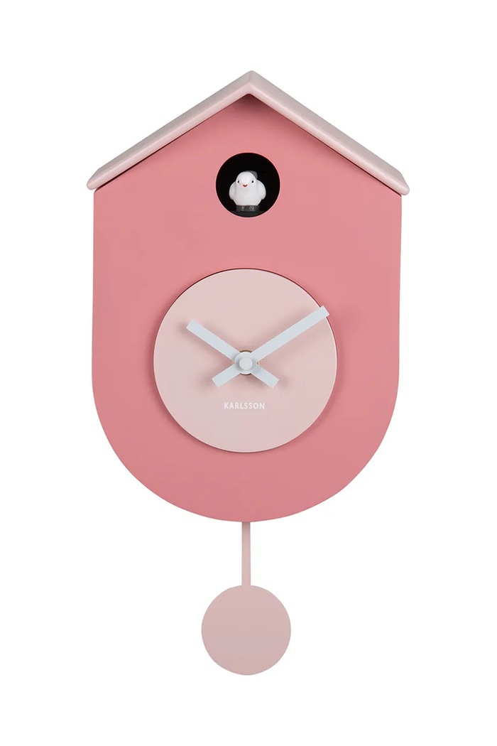 Karlsson ceas cu pendul Grato Cuckoo 33 cm roz KA6026PI